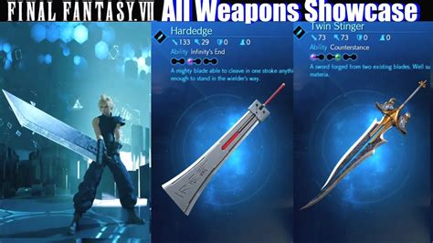 Where To Unlock All Final Fantasy VII Remake Weapons.
